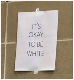 "HATE" SIGN