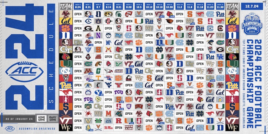 ACC SCHEDULE